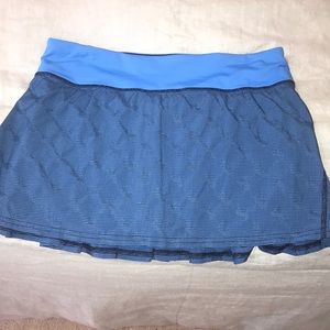 Lulu lemon blue plaid pace setter skirt!!